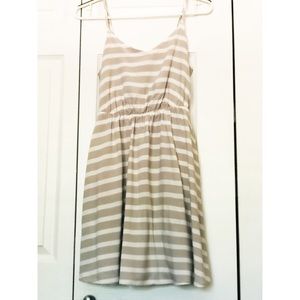 Lauren Conrad Striped Dress with Adjustable Spaghetti Straps